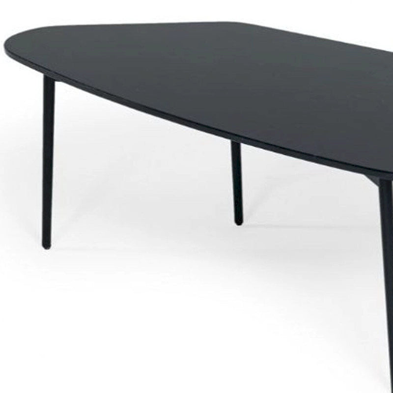 Table basse de forme libre en marbre noir et noir 47