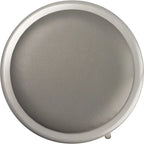 Tabouret en acier rembourré de vinyle résistant, 24 po, gris