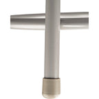 Tabouret en acier rembourré de vinyle résistant, 24 po, gris